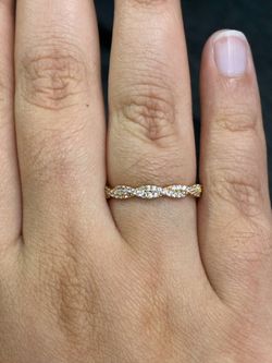 14K Gold Cubic Zirconia Ring