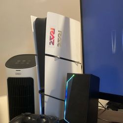 Ps5 With Two Controllers And Keyboard 