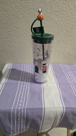 Starbucks + Peanuts clear cup and bag