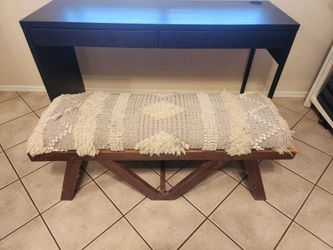 Wood bench