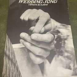Wedding Song (There Is Love) Sheet Music for Piano. 1971, Warner Bros.