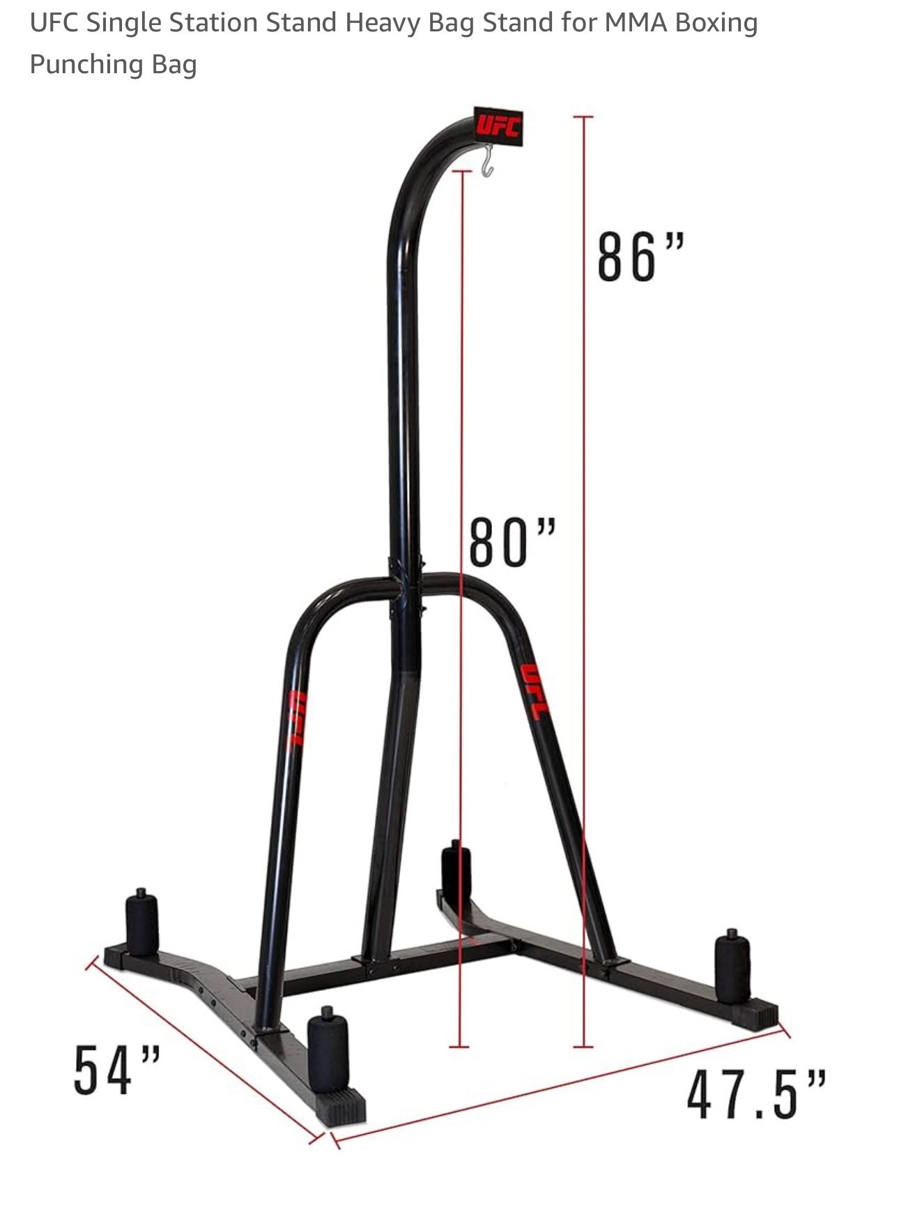 UFC Punching Bag Stand with bag