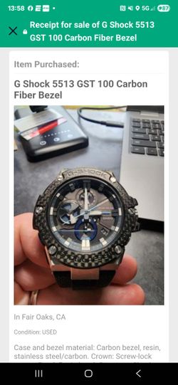 G Shock 5513 GST Carbon Fiber Bezel