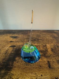 Crystal golf gift