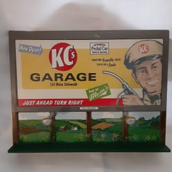 Hallmark Kiddie Car Corner Bill's Boards Series Welcome Sign and  KC Garage