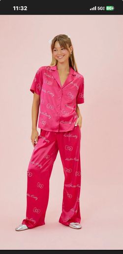 Hello Kitty Silk Pjs Set 