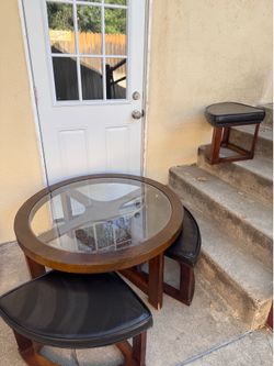 Coffee table set with seats