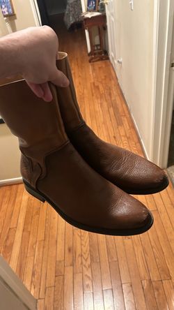 Brown Leather  Roper Boots