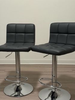 Set of 2 Adjustable Bar Stools