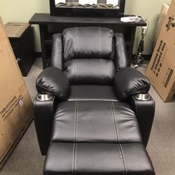 Leather Theatre Style Chair
