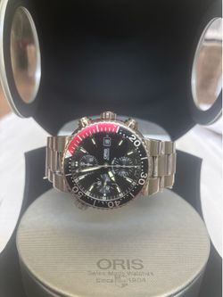 Oris diver’s watch titanium chronograph