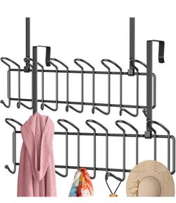 Over the Door Hook Set Of 2 with 13 Hooks