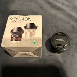 SONY ROKINON 12mm F2.0 HIGH SPEED WIDE ANGLE LENS