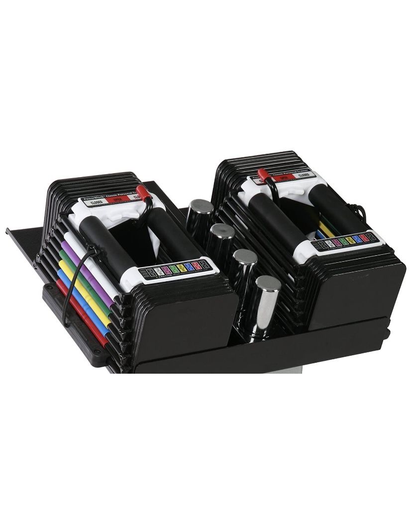 PowerBlock Personal Trainer Set, 5 to 50 Pounds per Dumbbell