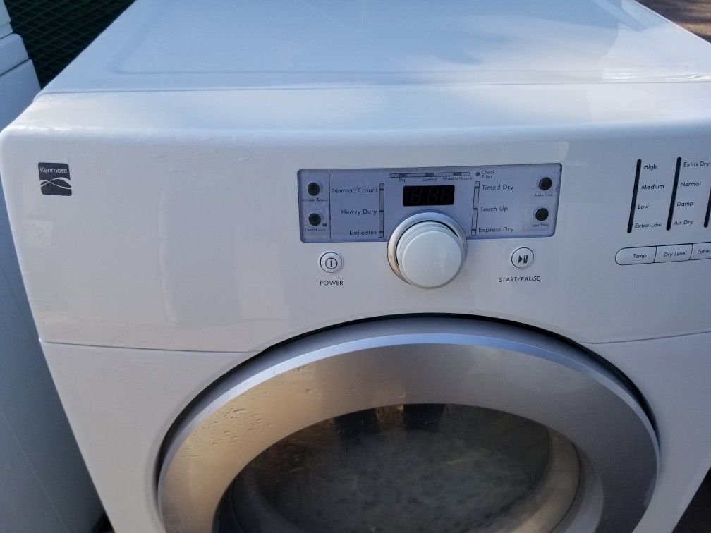 Kenmore front load washer dryer set 3 months warranty