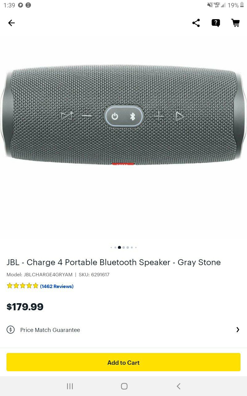 JBL charge 4 bluetooth speaker