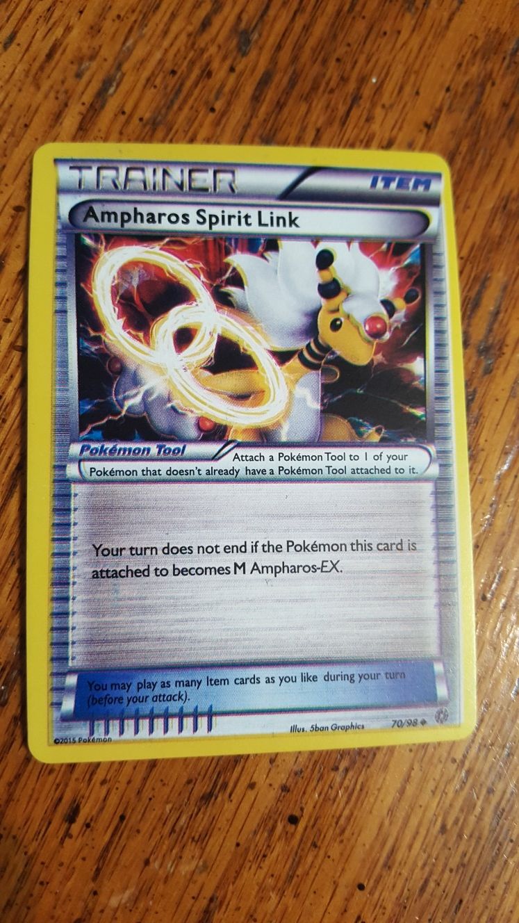 Pokemon Trainer Ampharos Spirit Link card
