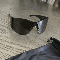 Balenciaga Sunglasses Black Cat Eye Studded Unisex