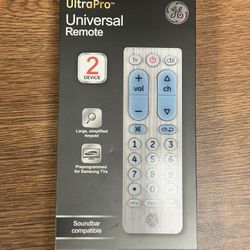 UltraPro GE Universal Remote Control for 2 Devices
