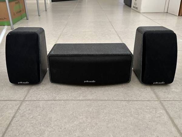 Polk Audio RM Series II Shielded Speakers, 2 Satellites and 1 Center