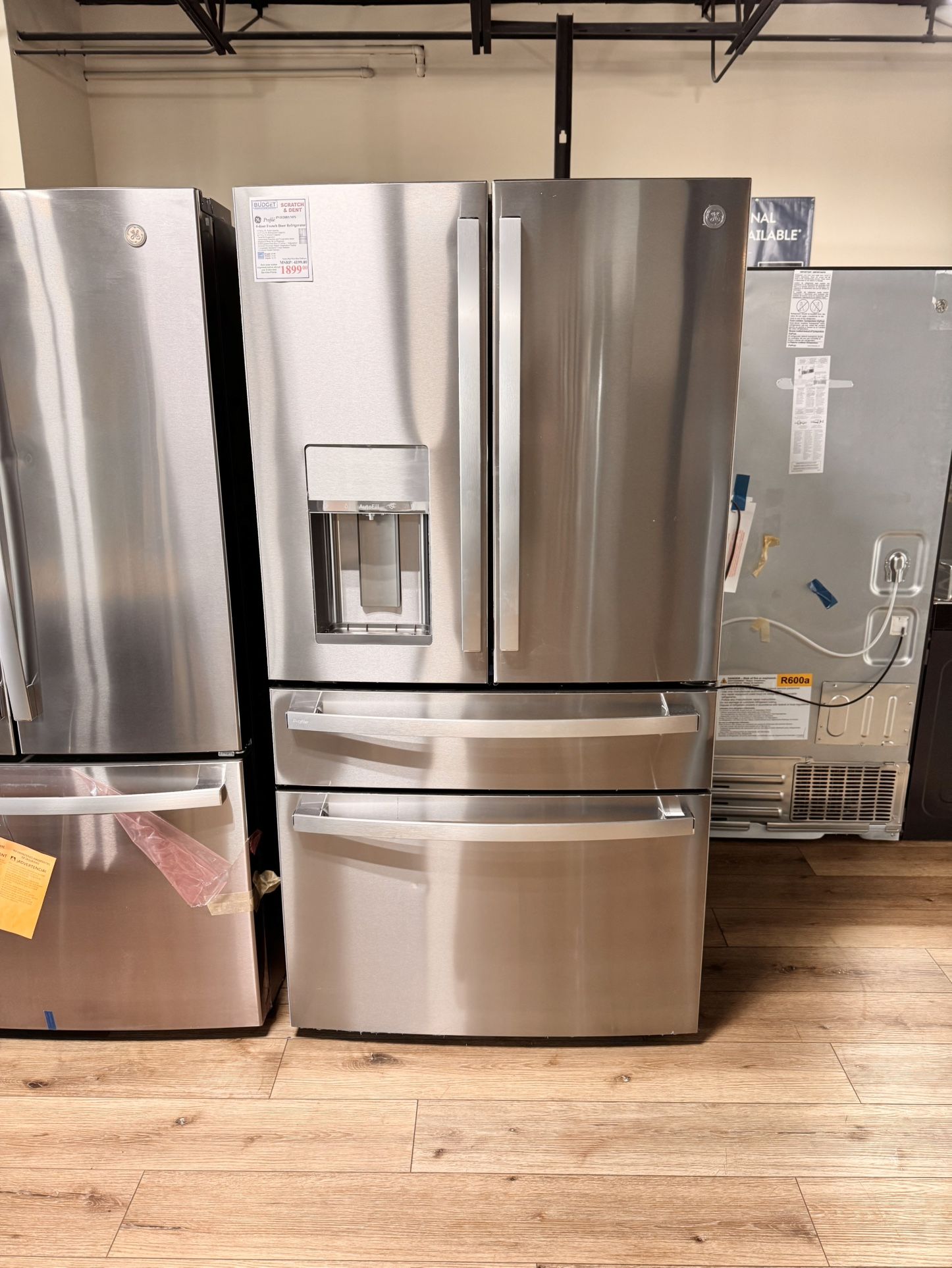 New GE Profile 27.9 Cu. Ft. 4-Door French-Door Refrigerator PVD28BYNFS