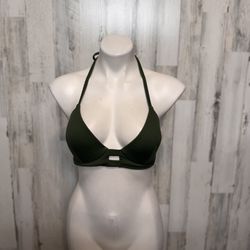 Green swimsuit bikini top size 34C