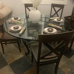 Wrought Iron Dining Room Set 