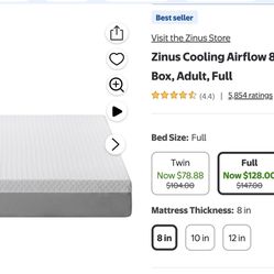 Brand New Full Size Mattress (Frame Available Too!)