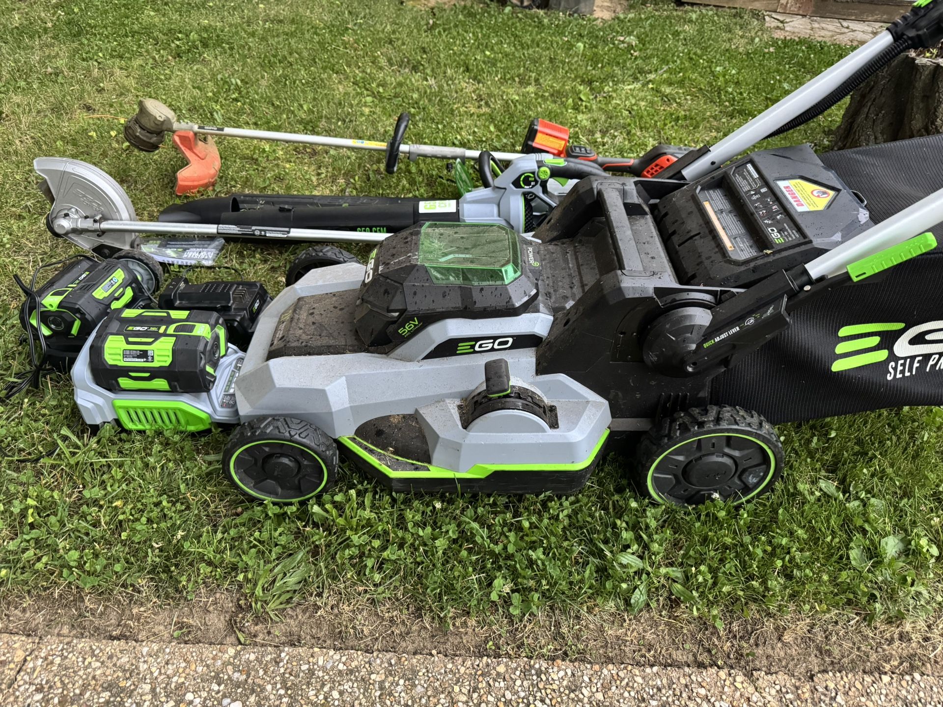 Ego Mower/blower/edger/hedger And Husqvarna Wacker Complete Lawn care Set!