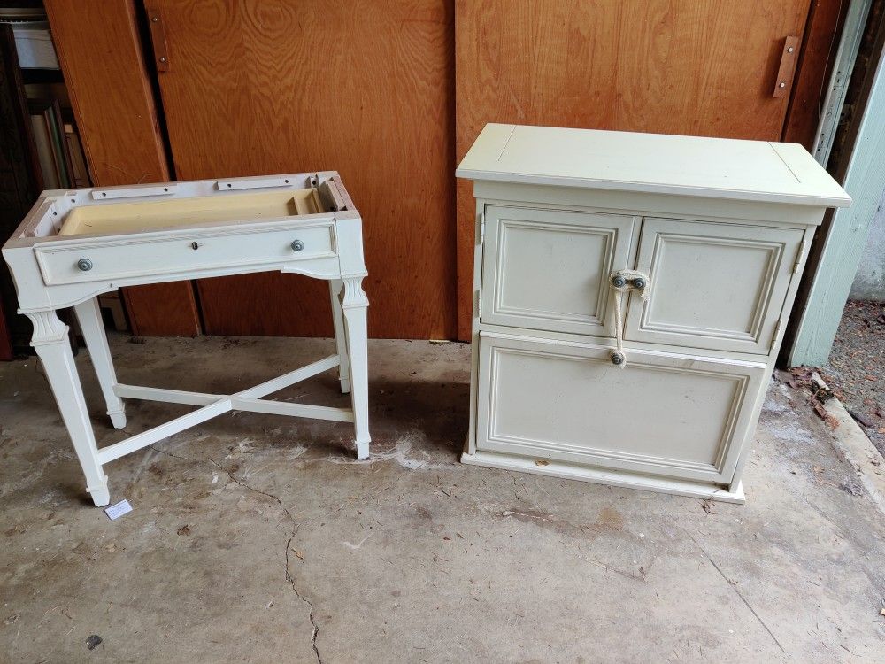 White Stanley Hutch Desk