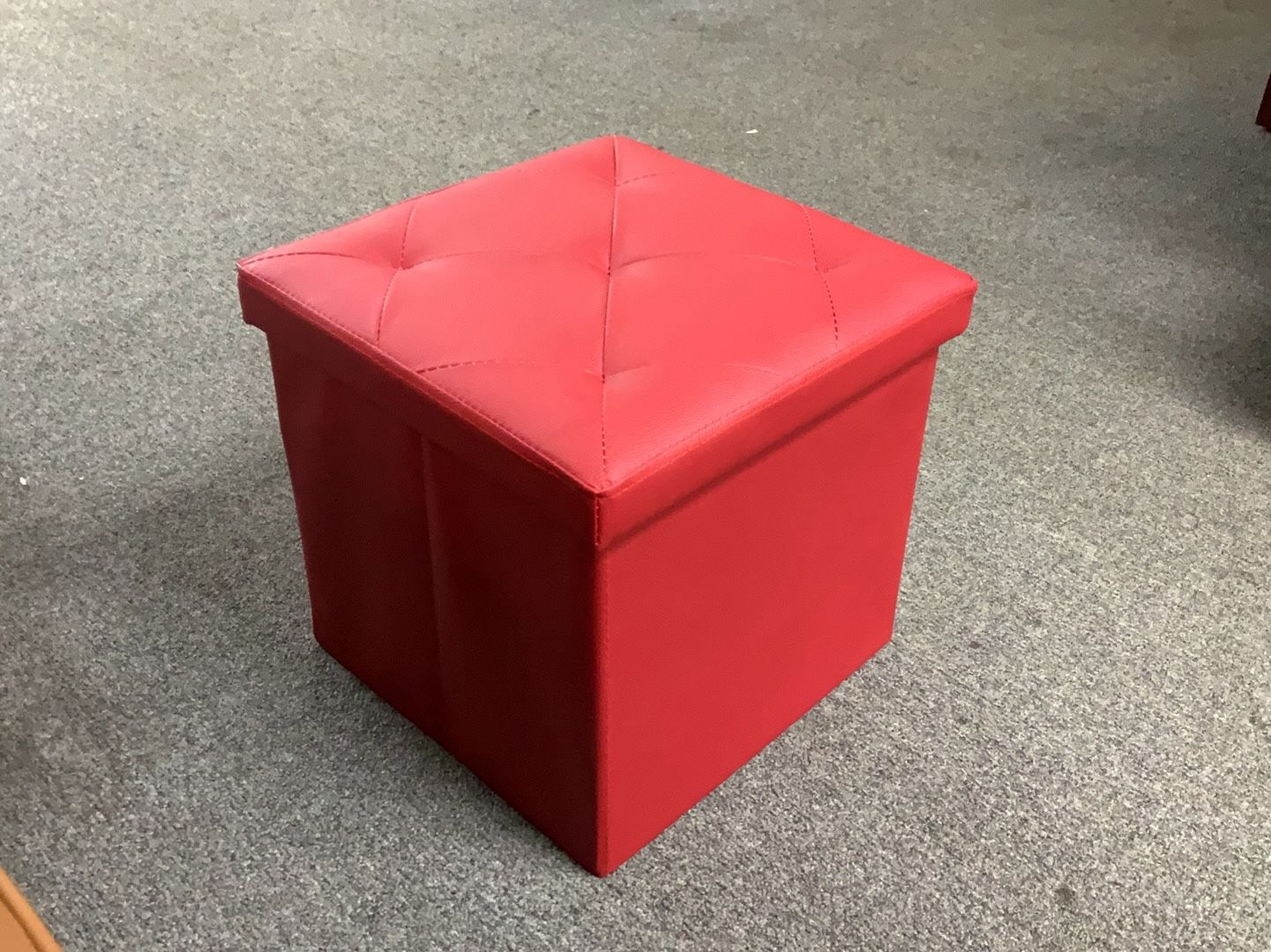 Red Folding Ottoman footstool