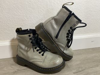 Dr. Martens Air Wair #1460 Glitter J Zip Combat Boots Kids Girl’s EU 29 US 12