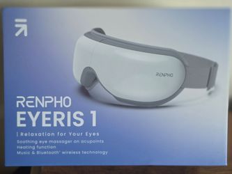 Renpho Eyeris 1 Eye Massager with Heat & Bluetooth - Like New, Barely Used