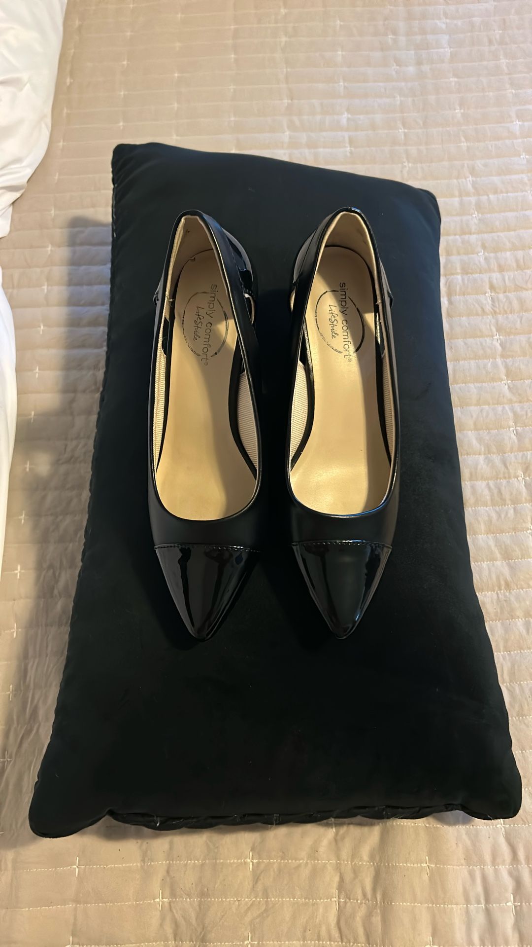 Black Slip On Wedge 5-1/2