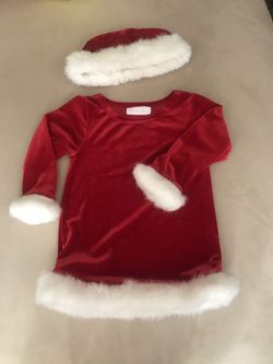 Little Girl Christmas Santa Outfit