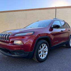 2016 JEEP CHEROKEE SPORT, CLEAN AUTO-CHECK, COLD AC, GREAT ON GAS, NICE SUV, FINANCE AVAILABLE 🚘