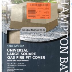 Universal Large Square Gas Fire Pit Cover 40in W X 40in L X 25in H