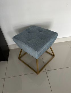 Fancy Square Chair Blue $30