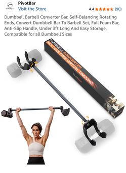 NEW Pivot Bar— Dumbbell to Barbell Converter