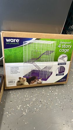 Small animal 4 story cage and accessories