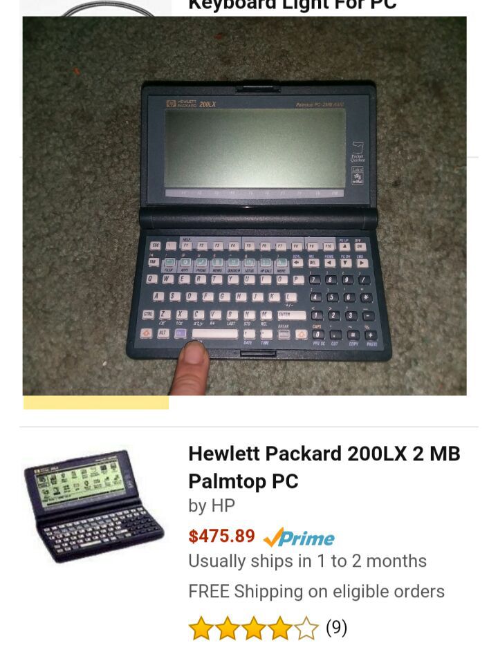 Vintage pc palmtop mini laptop