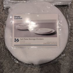Brand New Set Of 36 Felt Plate Storage Dividers 