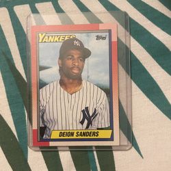 Deion Sanders Baseball Card 