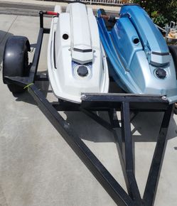 Custom double jet ski trailer dual kawasaki 440/550