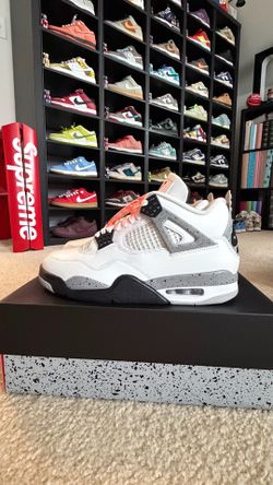 Jordan 4 white cement