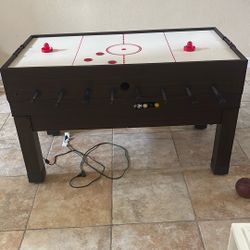 Multi game solid wood table new $1700