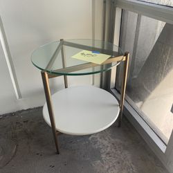 Mid Century Glass Circle Table