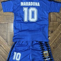 Maradona Argentina Retro Jersey Kids Set
