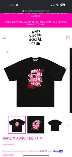 Anti Social Social Club Bape Tee