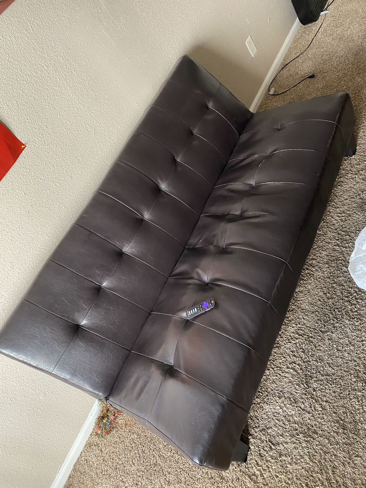 Futon Leather Sofa 